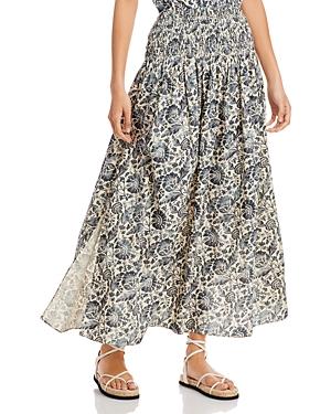 Vanessa Bruno Smocked Maxi Skirt