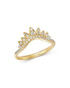 Bloomingdale's Diamond Chevron Ring In 14k Yellow Gold, 0.25 Ct. T.w. - 100% Exclusive