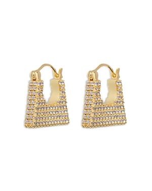 Luv Aj Pave Caree Huggie Hoop Earrings