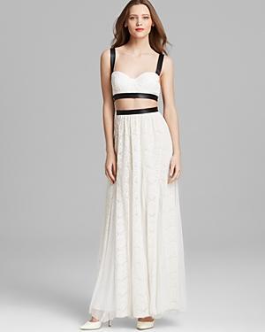 Alice + Olivia Maxi Dress - Sveva Bustier Cutout