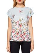 Ted Baker Soma Patchwork Print Woven-front Tee