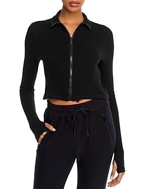 Alala Rise Zip-front Cropped Top
