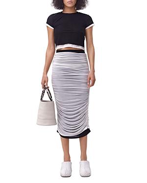 Simon Miller Pluto Ruched Midi Skirt