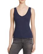 Project Social T Kate Double V Ribbed Tank - Bloomingdale's Exclusive