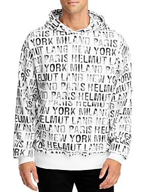 Helmut Lang Cotton Logo Print Hoodie