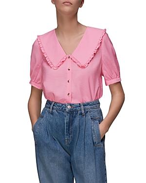 Whistles Oversized Collar Top