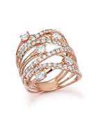 Diamond Statement Ring In 14k Rose Gold, 2.25 Ct. T.w. - 100% Exclusive