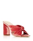 Loeffler Randall Coco Velvet High-heel Slide Sandals