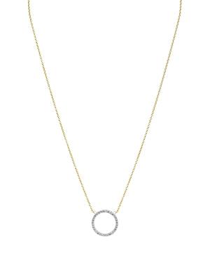 Argento Vivo Open Circle Pendant Necklace, 16
