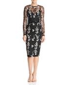 Bronx And Banco Floral Embroidered Dress