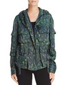 Donna Karan New York Hooded Multi-pocket Lightweight Jacket