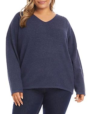 Karen Kane Plus V Neck Sweater