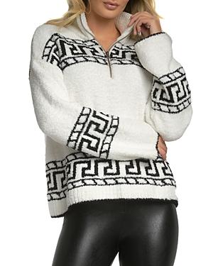 Elan Printed Half Zip Sweater