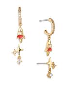 Nadri Desert Oasis Rocket & Star Stud Earrings, Set Of 2