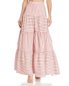 Paper London Coquillage Striped Maxi Skirt
