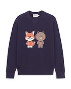 Maison Kitsune Line X Kitsune Big Print Sweatshirt
