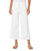 Liverpool Los Angeles High Rise Wide Leg Jeans In Bone White Bite