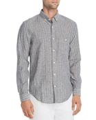 7 For All Mankind New Icon Striped Regular Fit Button-down Shirt