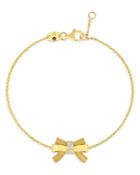 Roberto Coin 18k Yellow Gold Diamond Cinderella Bow Bracelet