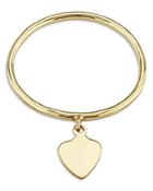 Moon & Meadow 14k Yellow Gold Heart Charm Ring - 100% Exclusive