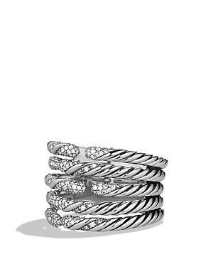 David Yurman Willow Five-row Ring With Diamonds