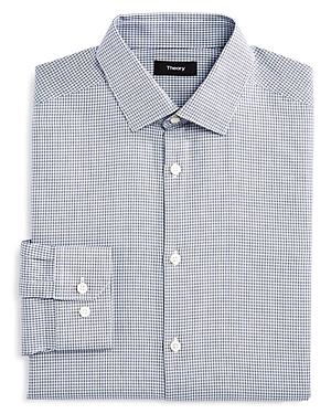 Theory Privilege Houndstooth Slim Fit Dress Shirt