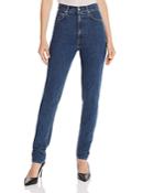 Helmut Lang Femme Hi Spikes Jeans In Mid Stone