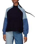 Whistles Color Blocked Merino Wool Sweater