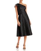 Aidan Mattox One Shoulder Jacquard Cocktail Dress - 100% Exclusive