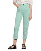 Sandro Micky Cropped Straight-leg Jeans In Mint