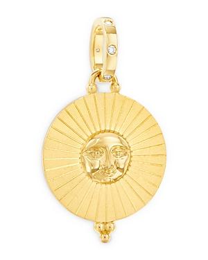 Temple St. Clair 18k Yellow Gold Celestial Diamond Sol Pendant