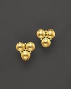 Gurhan 24k Yellow Gold Classic Triple Lentil Button Earrings
