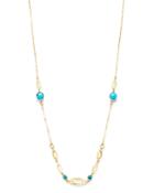 Bloomingdale's Turquoise Necklace In 14k Yellow Gold, 22 - 100% Exclusive