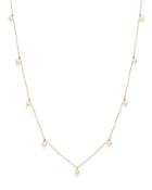 Mateo 14k Yellow Gold Cultured Freshwater Pearl Station Choker Necklace, 18