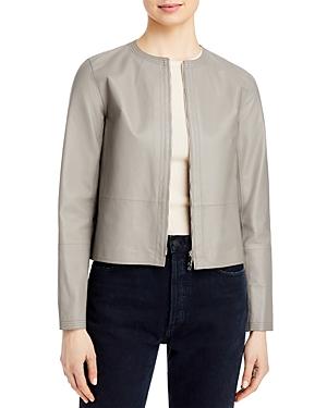 Lafayette 148 New York Griffith Cropped Leather Jacket