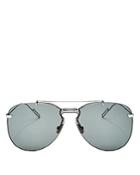 Dior Homme Men's Mirrored Brow Bar Rimless Aviator Sunglasses, 66mm