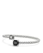 David Yurman Chatelaine Bypass Bracelet With Black Onyx, Hematine & Diamonds