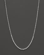 Diamond Graduated Tennis Necklace In 14k White Gold, 4.0 Ct. T.w.