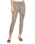 Jen7 By 7 For All Mankind Skinny Ankle Jeans In Sandy Leopard
