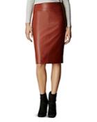 Karen Millen Faux-leather Pencil Skirt