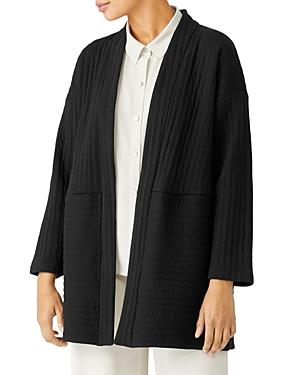 Eileen Fisher Organic Cotton Open Front Jacket