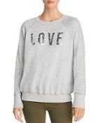 Sundry Love Embellished Sweatshirt
