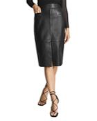 Reiss Lucie Leather Pencil Skirt