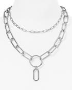 Aqua Nana Layered Chain Necklace, 14-18 - 100% Exclusive