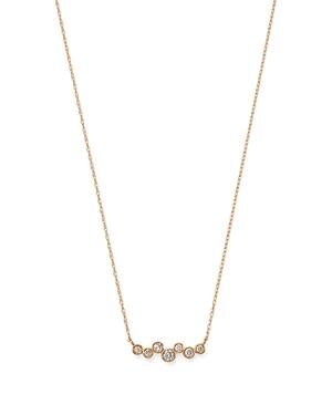 Bloomingdale's Diamond Bezel Bar Necklace In 14k Yellow Gold, 0.2 Ct. T.w. -100% Exclusive