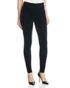 J Brand Mid-rise Skinny Velvet Jeans In Black