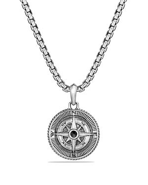 David Yurman Maritime Compass Amulet With Black Diamond