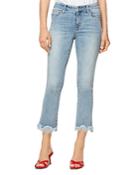 Sanctuary Connector Cropped Bootcut Jeans In Heron