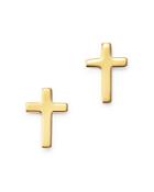 Bloomingdale's Narrow Cross Stud Earrings In 14k Yellow Gold - 100% Exclusive