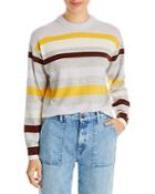 Lafayette 148 New York Nautical Stripe Cashmere Sweater